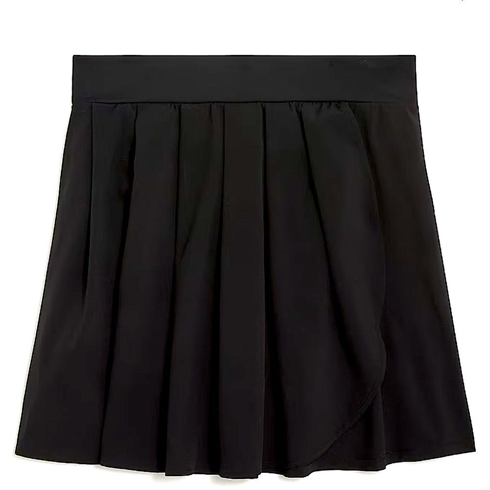 NWT J Crew Black Pleated Active Skort Size Medium